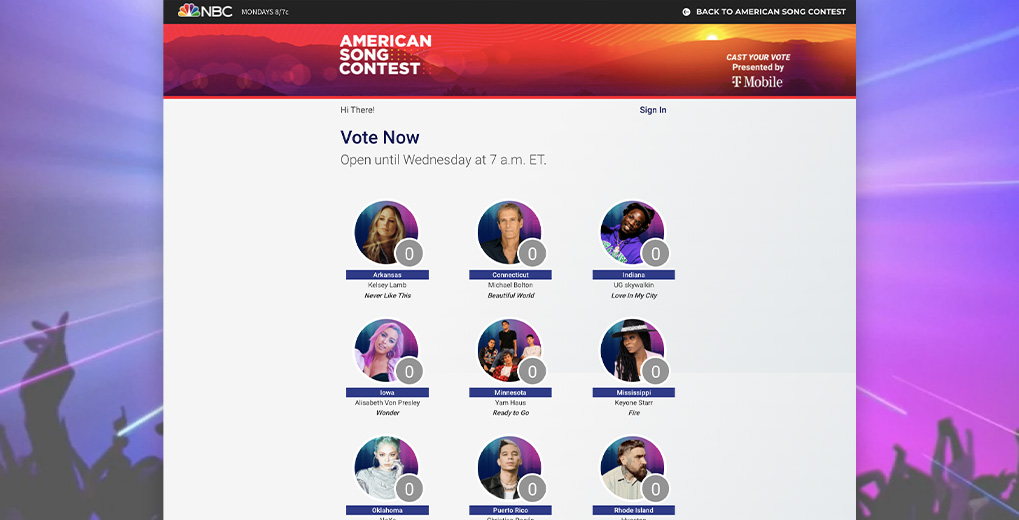 American Song Contest Vote Case Study | Telescope.tv
